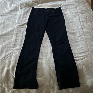 Express Black Skyscraper Black Flared Jeans